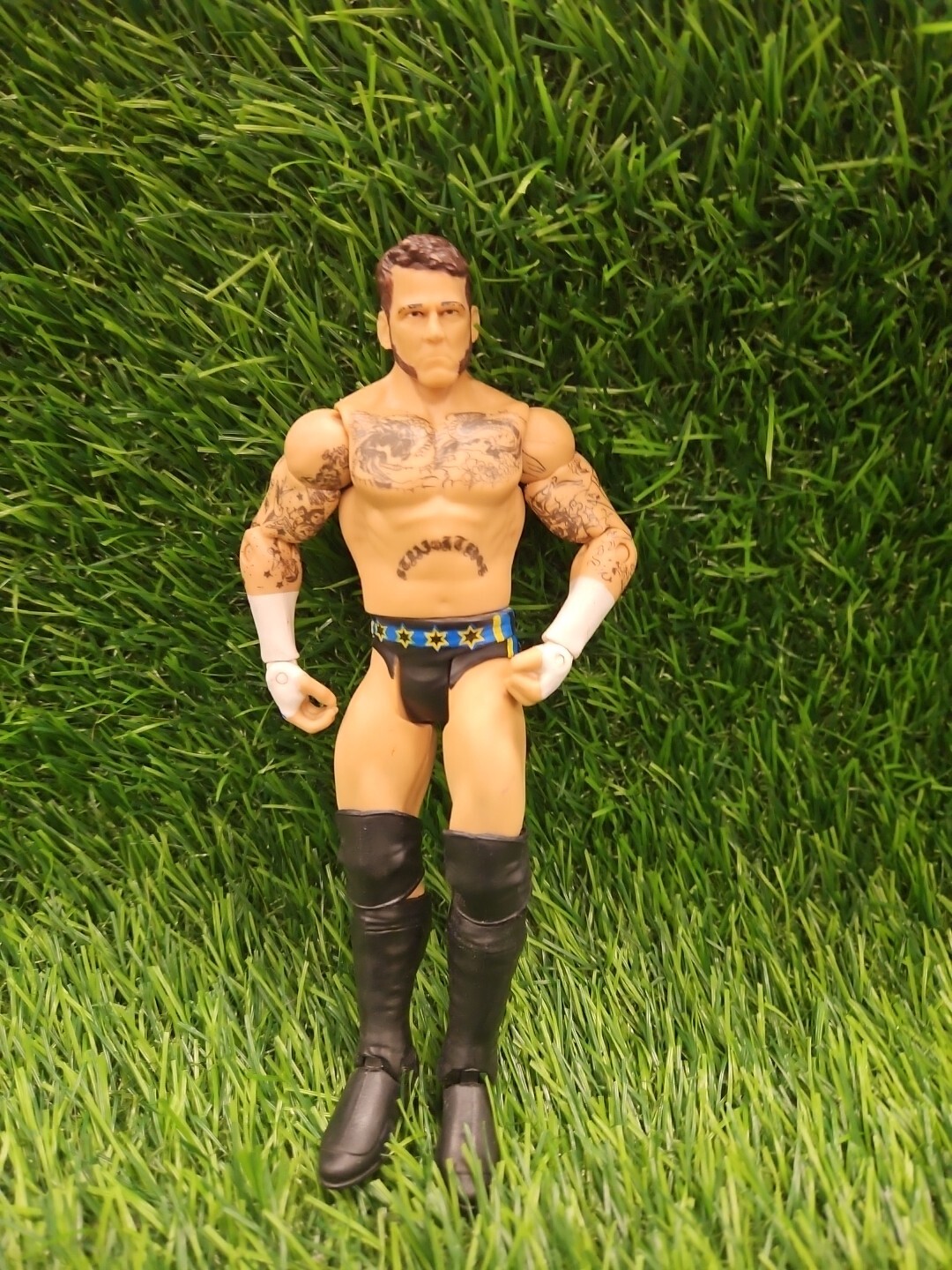 WWE CM Punk Wrestling 7” Action Figure Basic Series 33 Mattel 2012