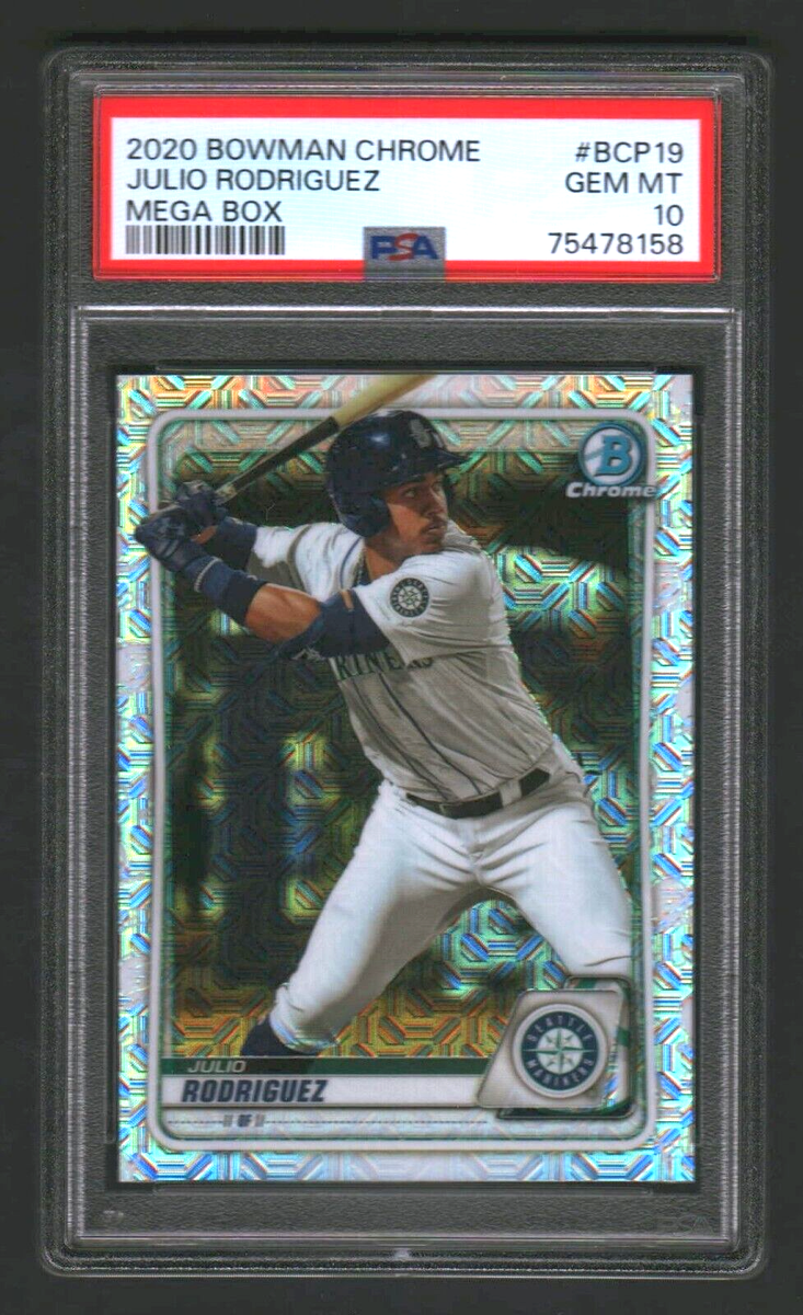 JULIO RODRIGUEZ 2020 BOWMAN CHROME MEGA BOX RC #BCP19 PSA 10 GEM