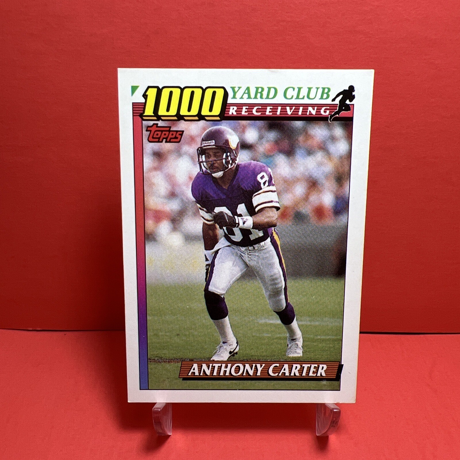 1991 Topps 1000 Yard Club Anthony Carter #17 EX
