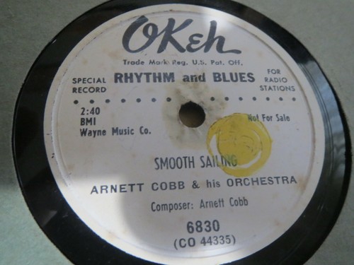 78RPM Okeh DJ Arnett Cobb - Smooth Sailing / Your Wonderful Love, clean V V+ - Picture 4 of 8