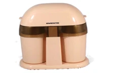 Ovente Peach Dual Single Serve Ice Cream Maker Model ICM1205BG