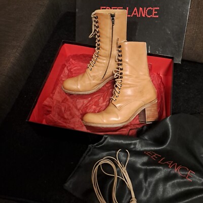 FREE LANCE Schnürstiefel Volleder, Rahmengenäht
