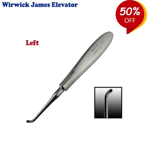 Surgical Instruments Warwick James Root Elevator Left, Right, Straight Pack Of 3 - Picture 2 of 4