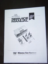 Winona Van Norman Model TA-600 3 Angle Valve Seat Cutter Manual
