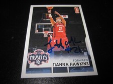 TIANNA HAWKINS SIGNED AUTOGRAPHED 2017 RITTENHOUSE WNBA CARD # 109-SP 1/500