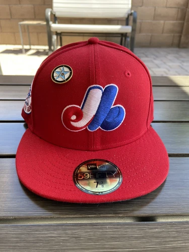 Hat Club Exclusive New Era 59FIFTY Montreal Expos All Star Pack Icy w/Pin 7 3/8