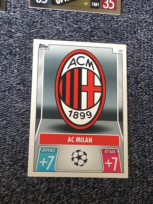 2021-22 Topps Match Attax UCL Team Badge AC Milan #343