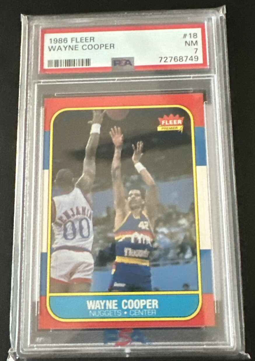 1986-87 Fleer - #18 Wayne Cooper