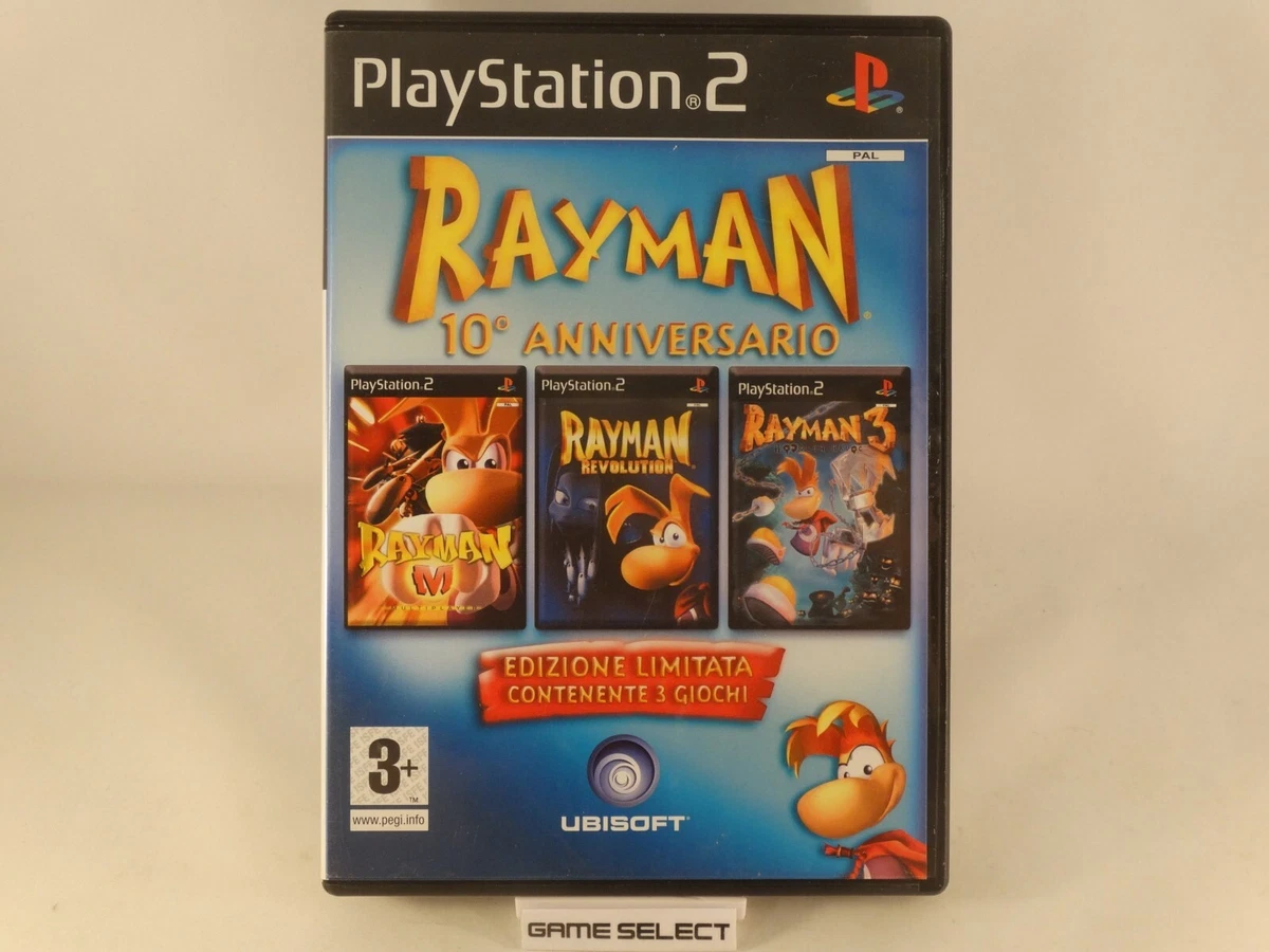 Rayman 10TH Anniversary (2005) PS2 English Version 3 DVD (Gebraucht) in Zürich für CHF 10 - mit