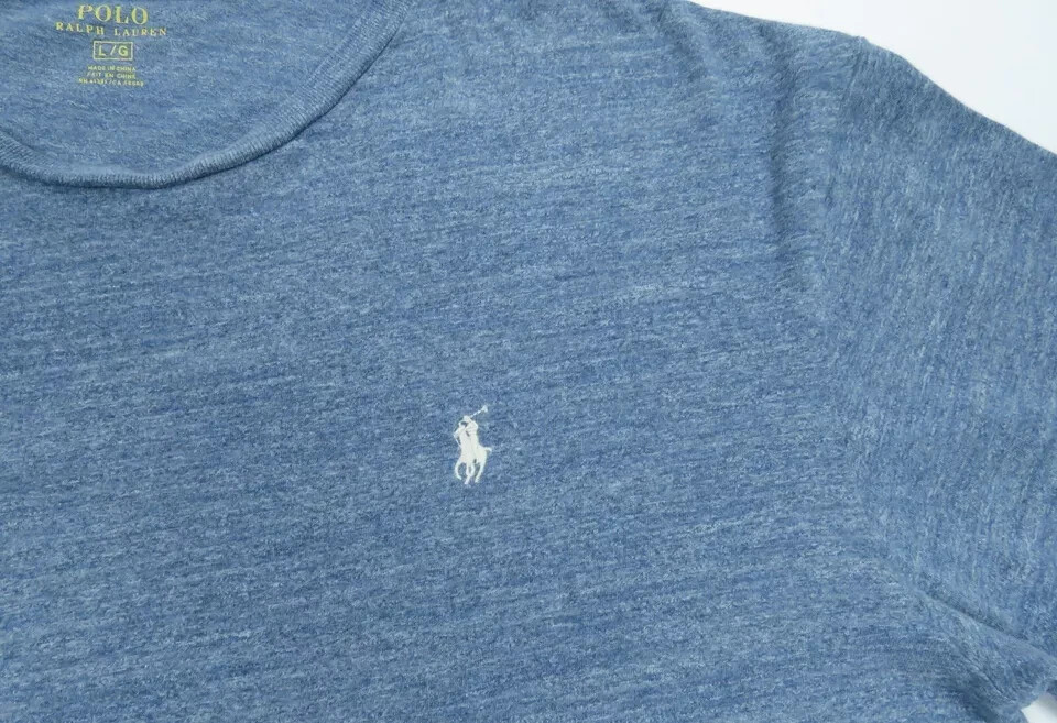 Ralph Lauren Polo Pony Manica Lunga Girocollo Pullover T Shirt L