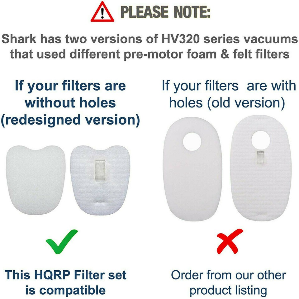 Filtro In Feltro Espanso Di Ricambio Per Aspirapolvere Shark Rocket ZS350/ZS351/UV345CCO