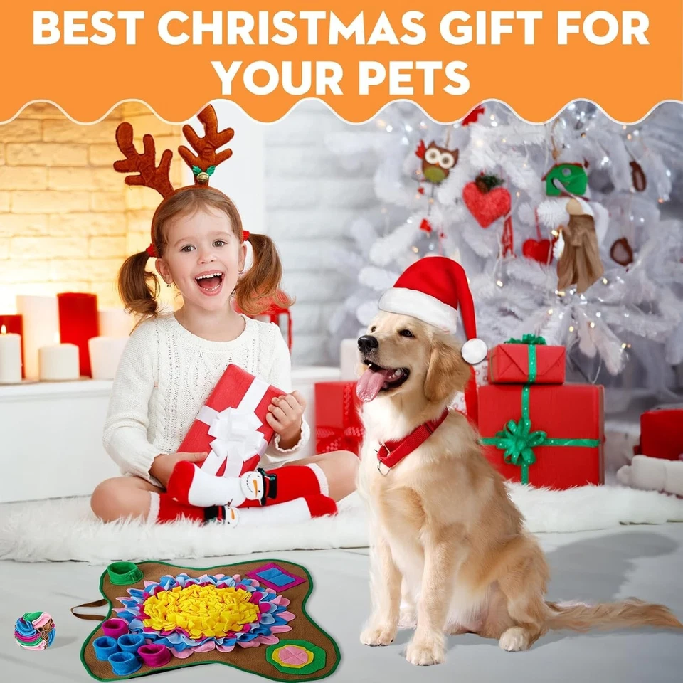Pet Snuffle Mat for Dogs Sniffle Interactive Treat Game for Boredom Anxiety - Image 2 of 4