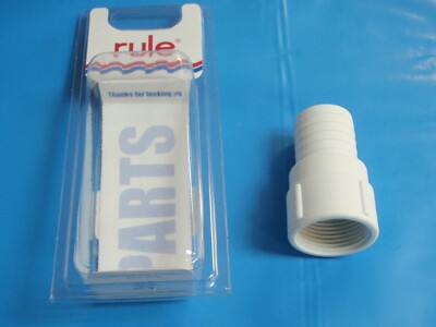 HOSE FITTING 1'' NPSM THREAD 1-1/8'' HOSE BARB PORT 29 1208R STRAIGHT RULE BILGE