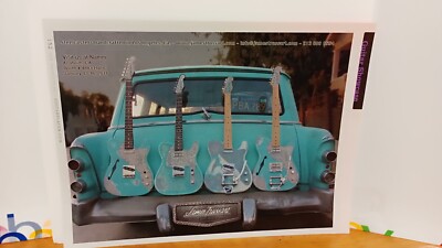 JAMES TRUSSART CUSTOM GUITAR PRINT AD  11 X 8.5