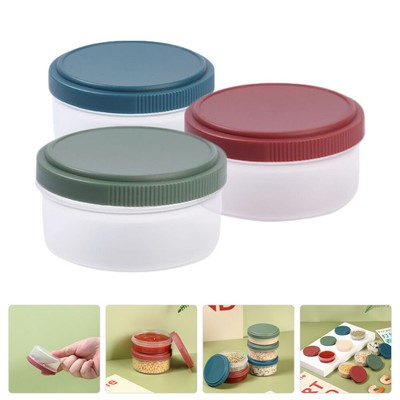  3 Pcs Airtight Sauce Box Barbecue Container Portable Bottle Travel