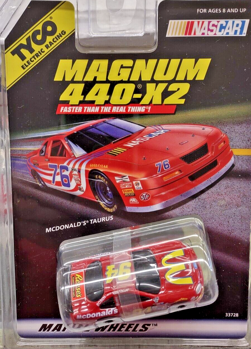 TYCO Magnum 440 X2 NASCAR McDonalds Mattel Wheels Red/yellow