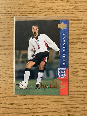 Rio Ferdinand Rookie England 1998 World Cup Upper Deck Card