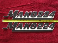 Mako Boat Emblems / Badges (Large) 3" High