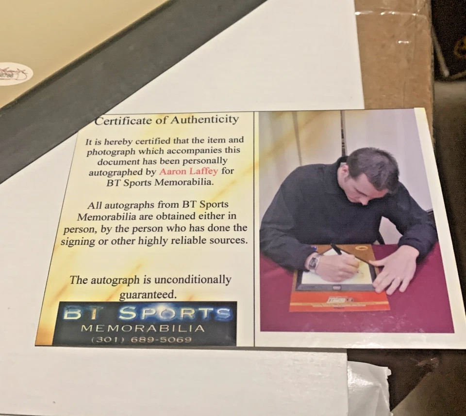 Aaron Laffey Autographed Home Plate JSA COA - New in Box! Schutt Collectables - Image 4 of 4