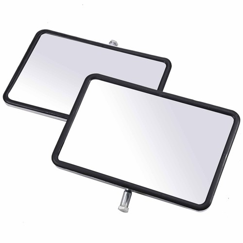 Pair Door Mirror Heads For Toyota Landcruiser 70 75 78 Hilux Ute 4X4 Chrome - Picture 5 of 12