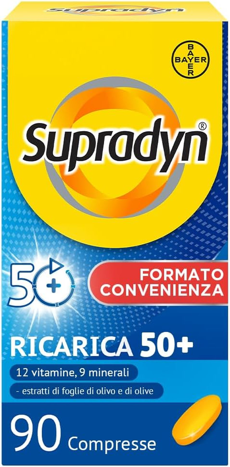 Ricarica 50+ Integratore Multivitaminico Completo - Energia Over 50