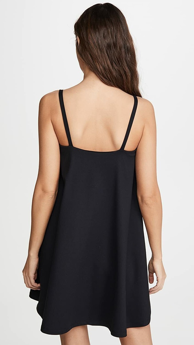 susana monaco flared v wire tank dress