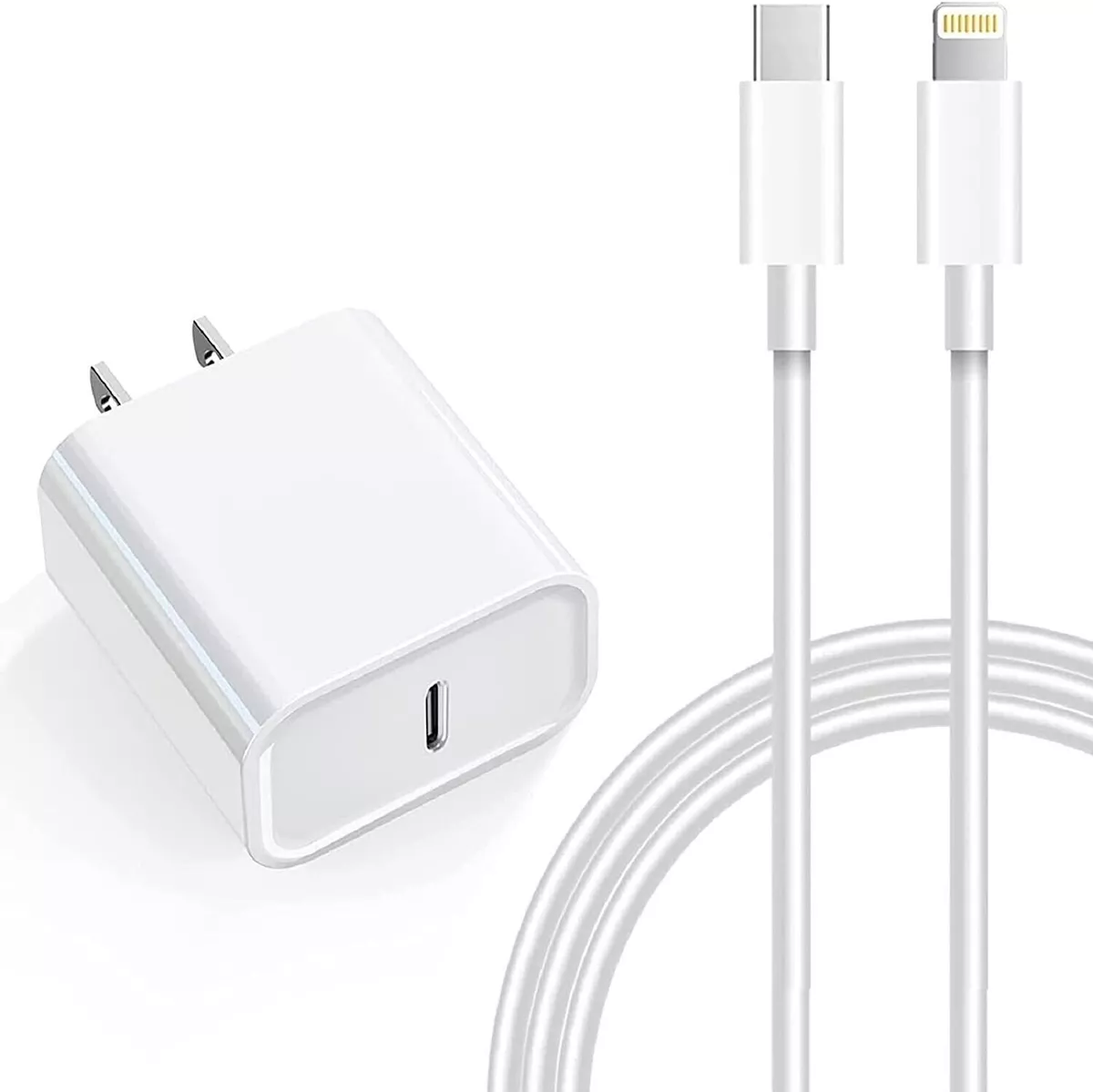 Cargador 20w Para iPhone Carga Rápida + Cable Usb C