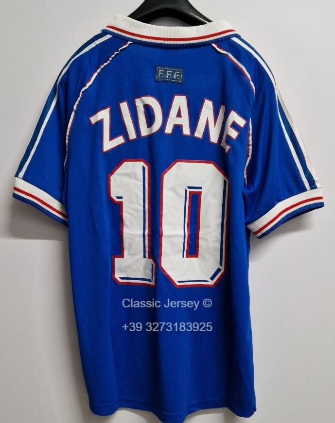 Maillot France Finale Coupe Du Monde 2006 Zinedine Zidane Numéro 10 - Blanc - Taille L