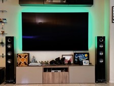 Elac Arf51-gb Navis Powered Tower Gloss Black Pair