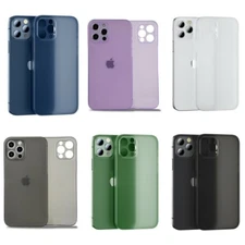 Ultra Thin iPhone Case for 12 13 Pro Max mini 0.3 mm Like Paper Matte PP Soft