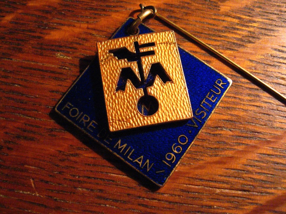 Broche Vintage Scuola Italiana SCI - Passo Monte Croce - Bertoni Milano - Italie