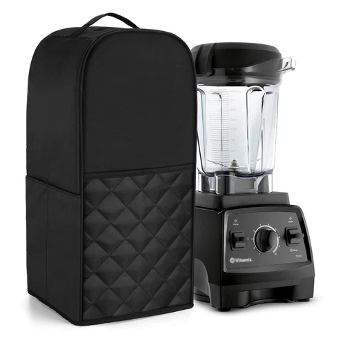 Blender Cover Compatible with Vitamix 64 oz. Low-Profile Blender, Black(quilted)