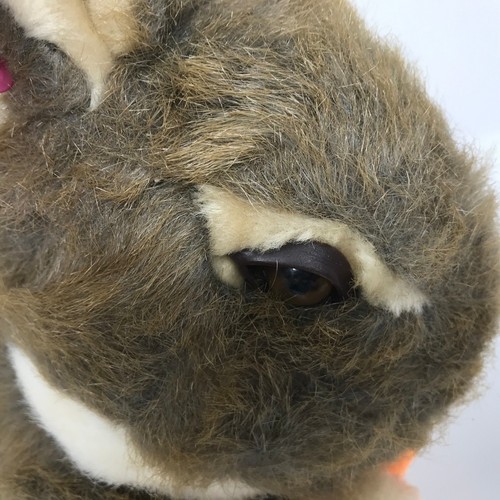 Easter Bunny Rabbit Brown Life Like w/Carrot 15" Easter Parade Line - Picture 10 of 11
