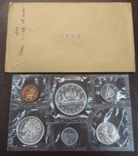 1963 Canada Silver Set 6 Coins RCM Original Cello Royal Canadian Mint