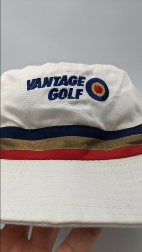 Vintage White Senior PGA Tour Bucket Hat Gilligan Style 100% Cotton RN#83378 - Picture 8 of 11