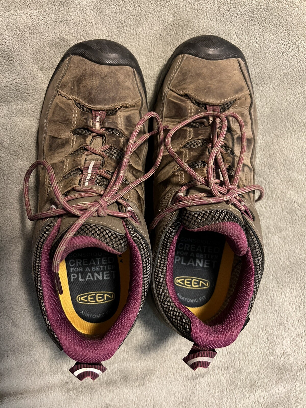 Scarpe da trekking Keen donna Targhee III impermeabili bianco boysenberry taglia 11