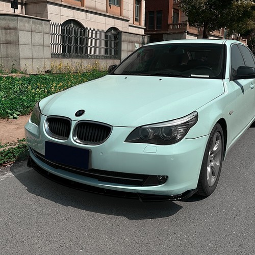 Front Bumper Spoiler Lip Kit For BMW 5 Series E60 E61 LCI 2008-2010 2009 Black - Picture 8 of 10