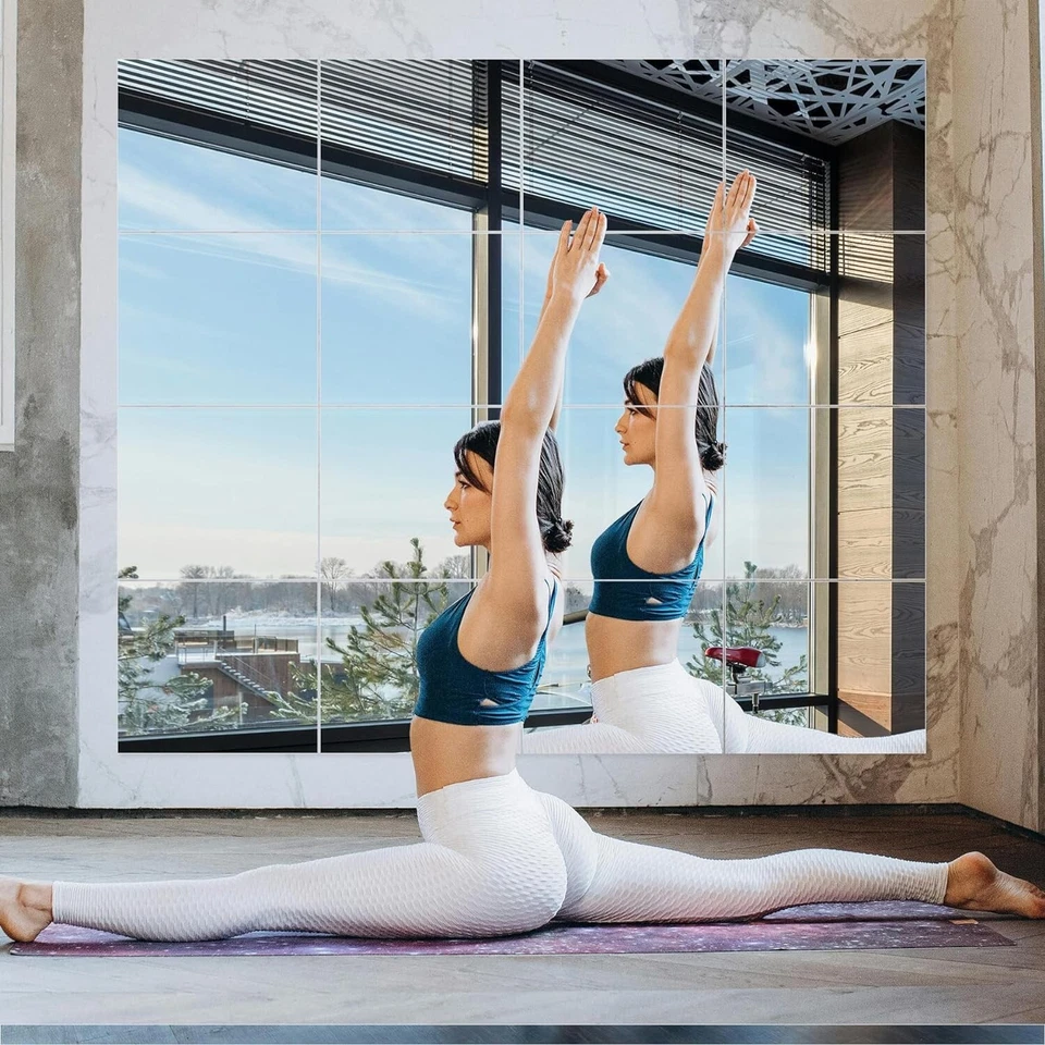 Espejos versátiles sin marco 14" x 12" - Ideal para gimnasio, baño y sala de estar Foto 3 de 4