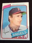 Photo of 1980 Topps #183 Jim Anderson California Angels Baseball Card