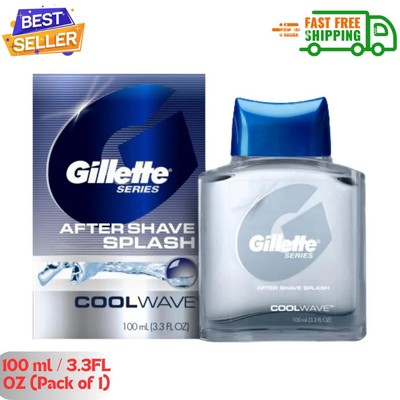 Gillette Series Cool Wave After Shave, Aftershave for Men, 3.3 fl oz, 100 ml