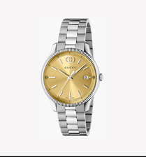 Gucci G-Timeless Quartz 38mm Gold Plated Dial Men's Watch YA1264234