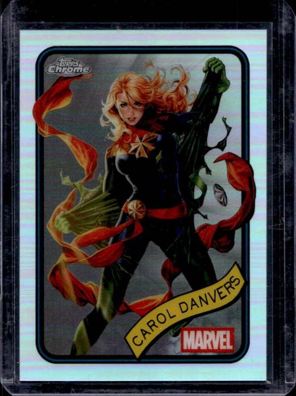 2025 Topps Chrome Marvel Carol Danvers Refractor #172