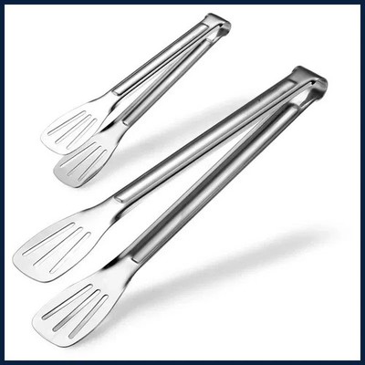 Stainless Steel Food Tongs Kitchen Utensils Buffet Cooking Tool Anti Heat Bread