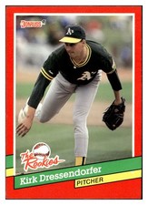 Kirk Dressendorfer 1991 Donruss The Rookies Rookie RC #24 Oakland Athletics *342