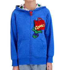Spiderman Hoodie Jacket 4 5 6 7 8 10 12 Boy Marvel Sweatshirt Disney Hulk NWT