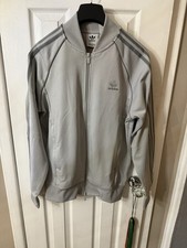 adidas Originals Adicolor Men's Classics Primeblue SST Track Jacket, Gray/Gray