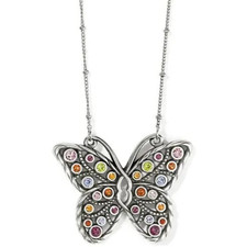 NWTag Brighton HALO GEMS MONARCH Multicolor Crystals Necklace MSRP 78