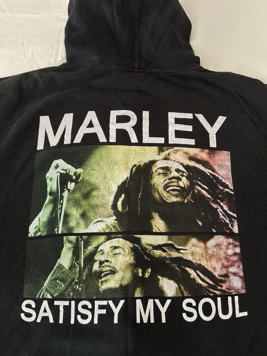 Zion Rootswear BOB MARLEY Satisfy My Soul Hoodie Sweatshirt 2XL