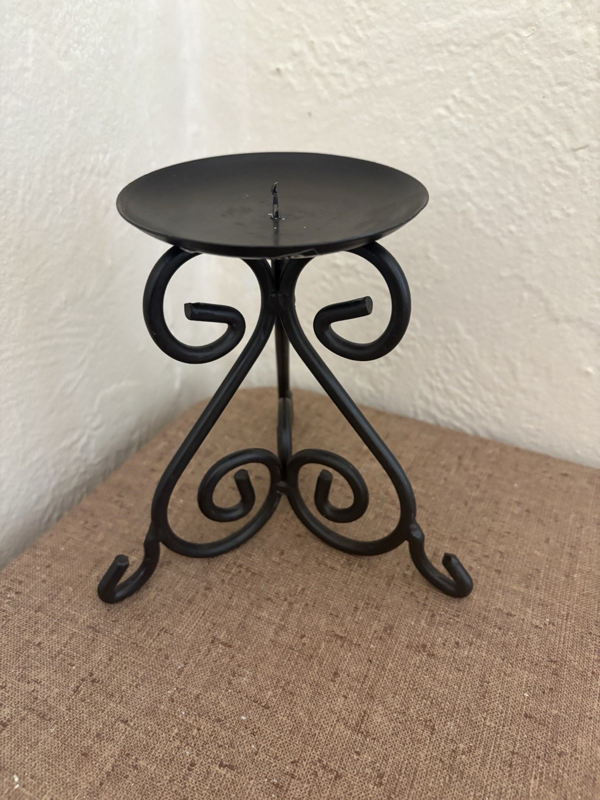Pillar Stand 5 1/4" Scroll Work Home Decor
