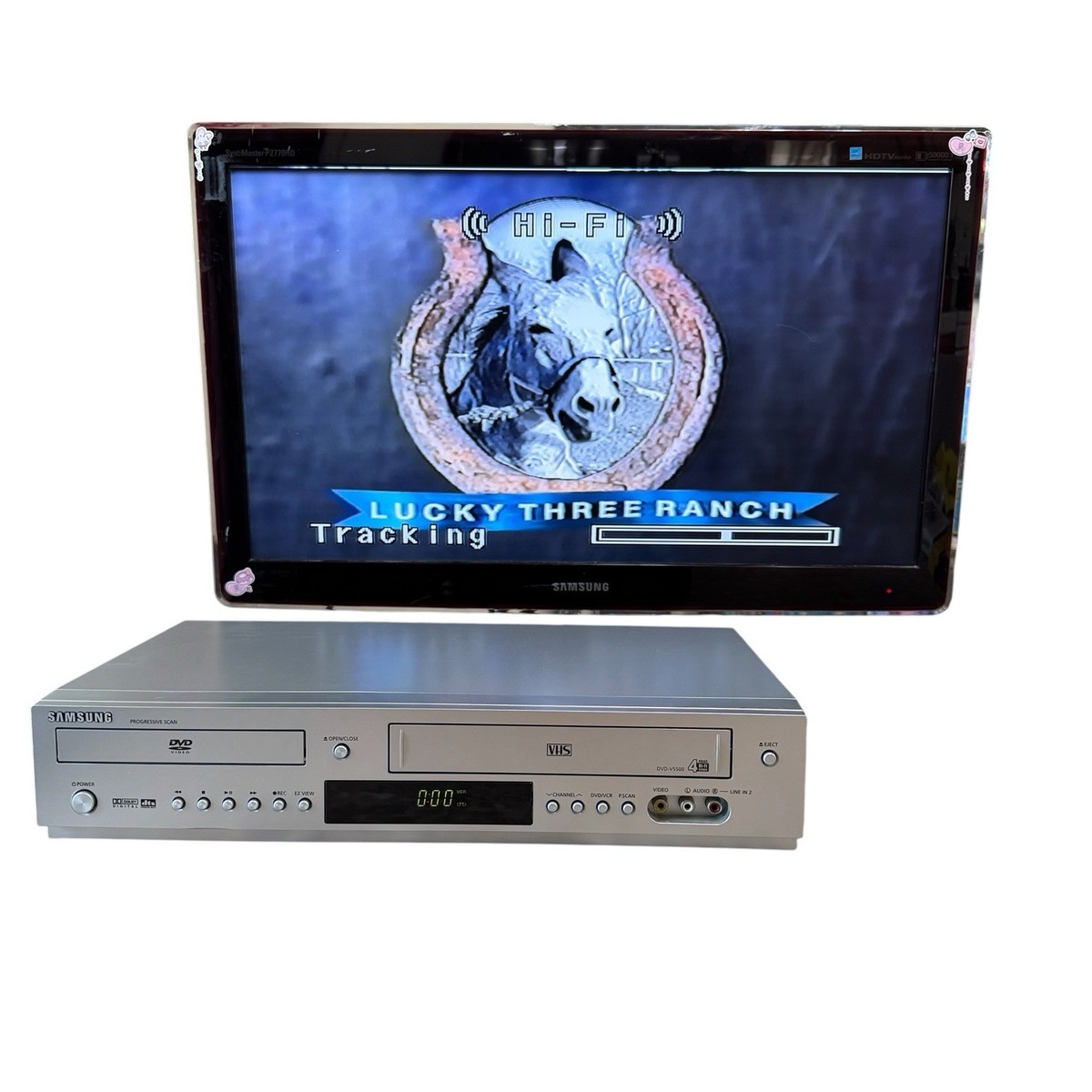 Samsung DVD-V5500 DVD/VHS Recorder READ VHS Works DVD Doesn't Read